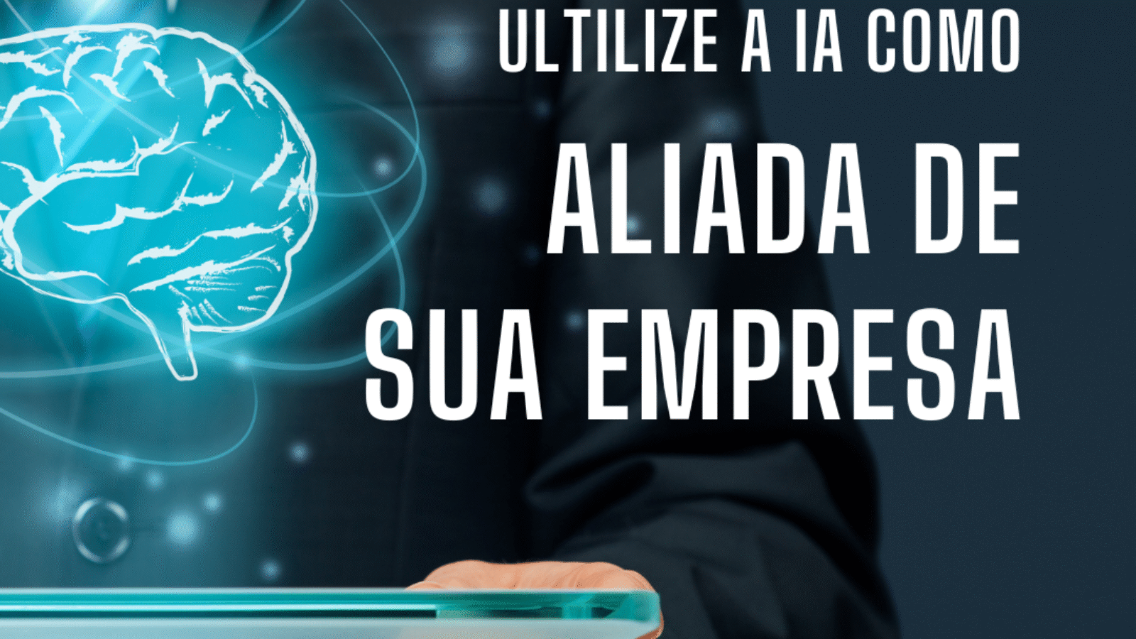 Post para Instagram Retrato avanços da inteligência artificial futurístico azul