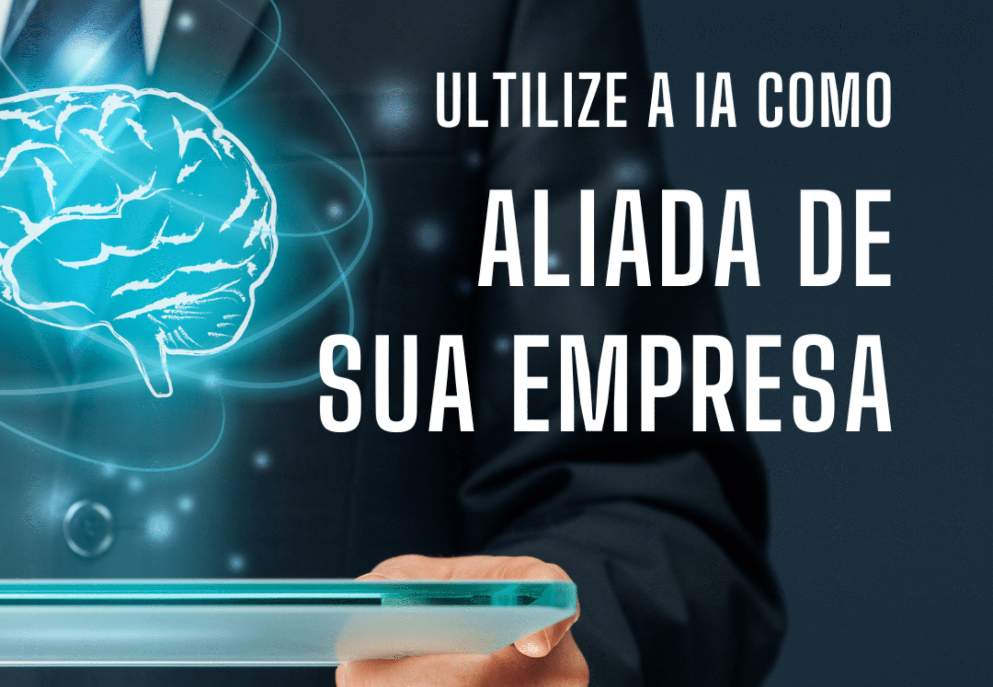Post para Instagram Retrato avanços da inteligência artificial futurístico azul
